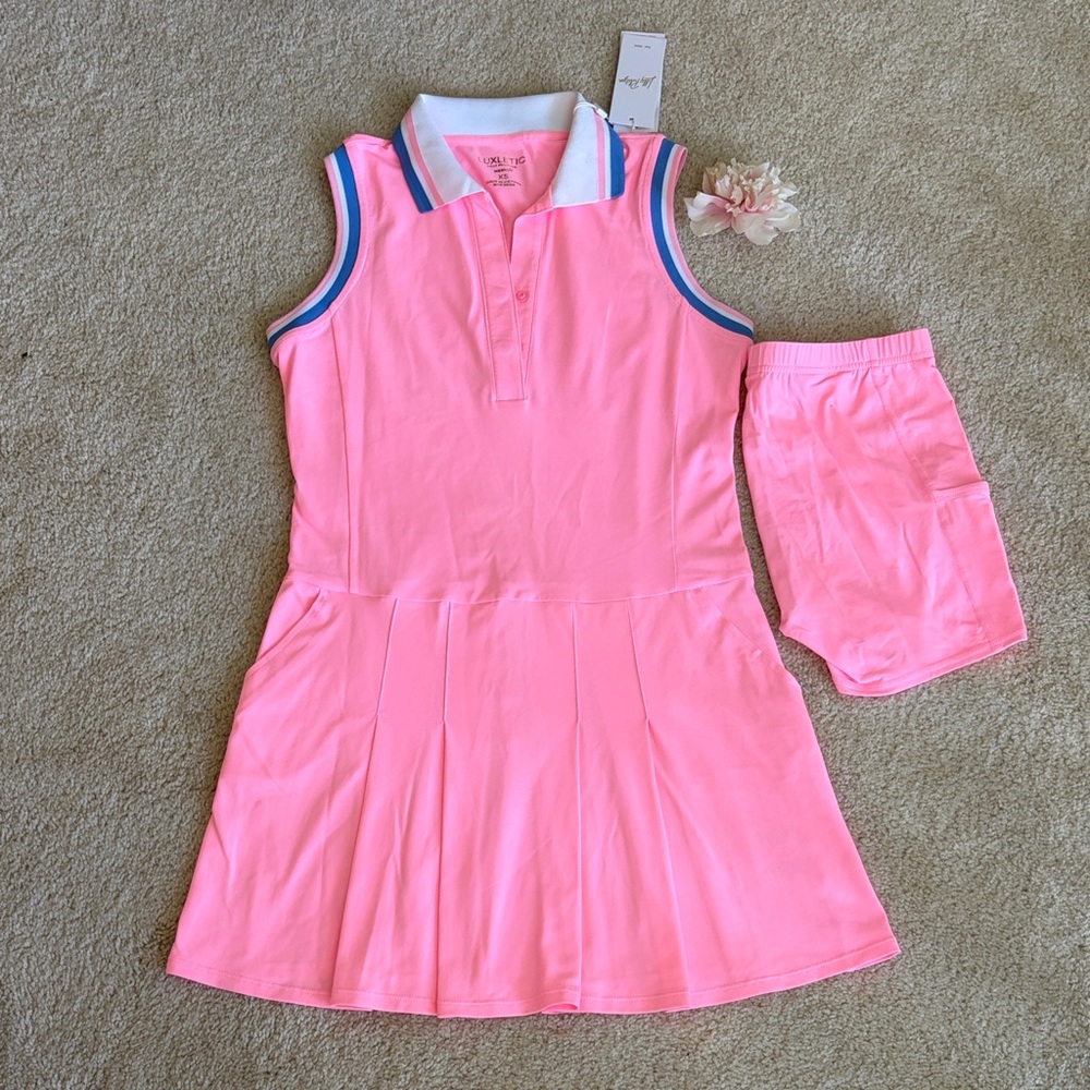 Lilly Pulitzer Pink Luxletic dress and shorts, XS, NWT